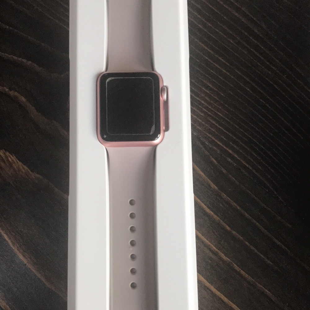 EUC 38mm Rose Gold Series 1 Apple Watch Sport